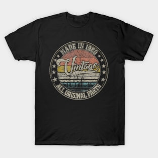 Vintage 1980 Design 40 Years Old birthday T-Shirt